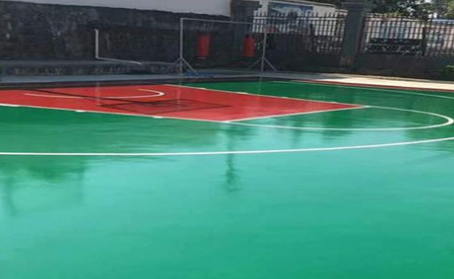 丰台篮球场翻新地面
